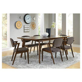 Malone Dining Side Chairs Grey and Dark Walnut (Set of 2) 105352