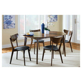 Malone Oval Dining Table Dark Walnut 105361