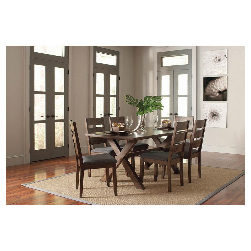 Alston Dining Room Set Knotty Nutmeg and Grey 106381-S5