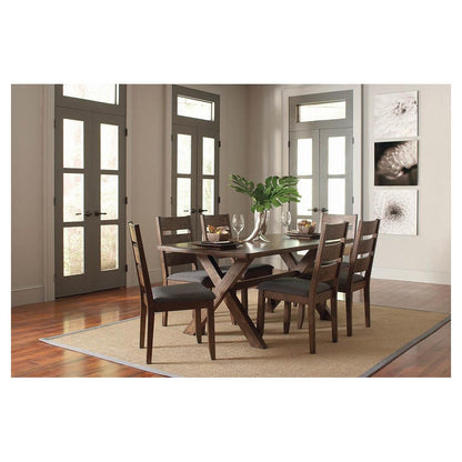 Alston Dining Room Set Knotty Nutmeg and Grey 106381-S5