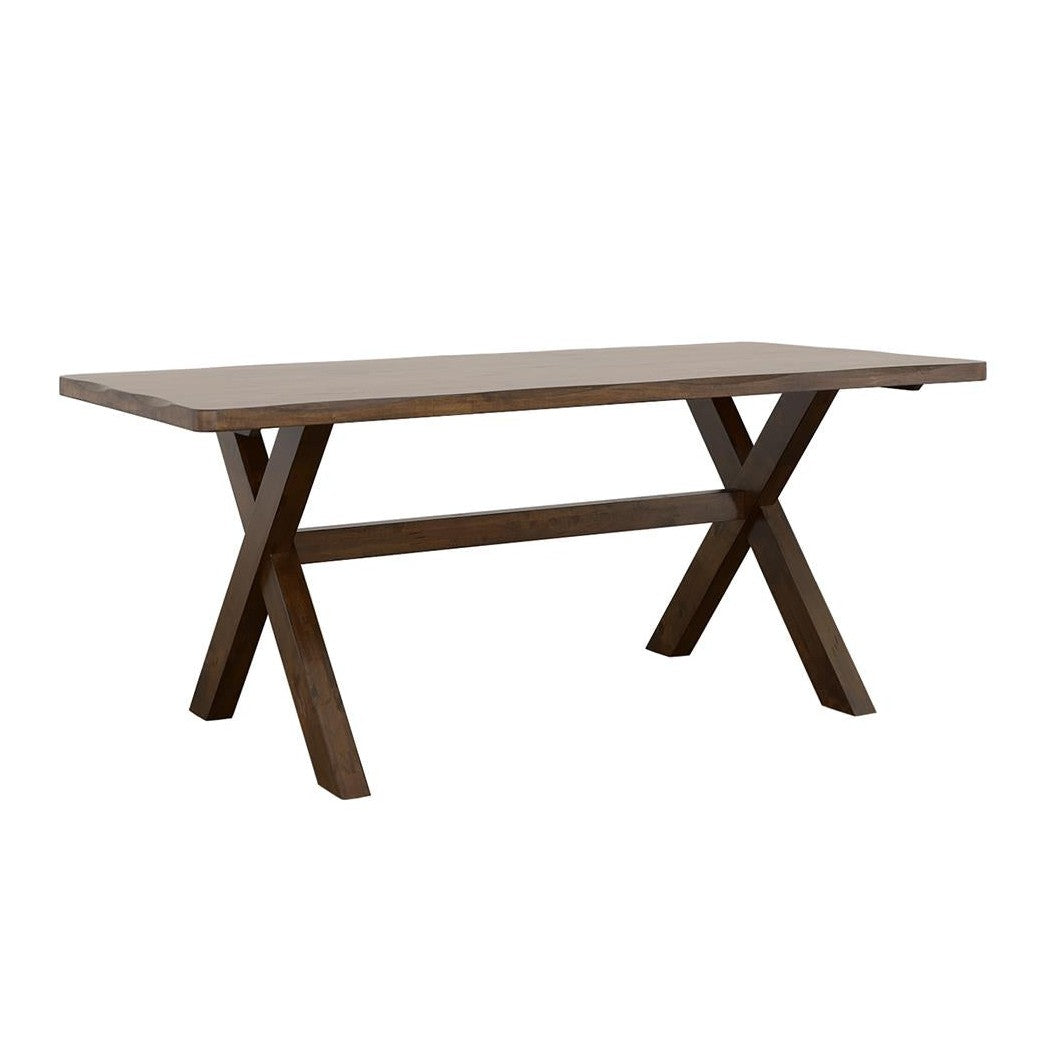 Alston X-shaped Dining Table Knotty Nutmeg 106381