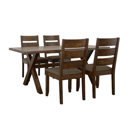 Alston Dining Room Set Knotty Nutmeg and Grey 106381-S5