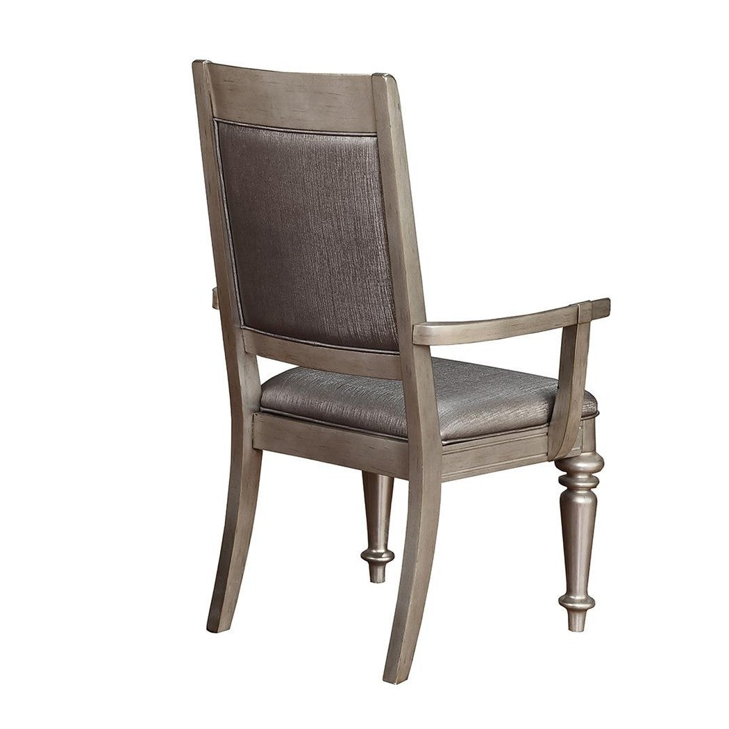 Danette Open Back Arm Chairs Metallic (Set of 2) 106473