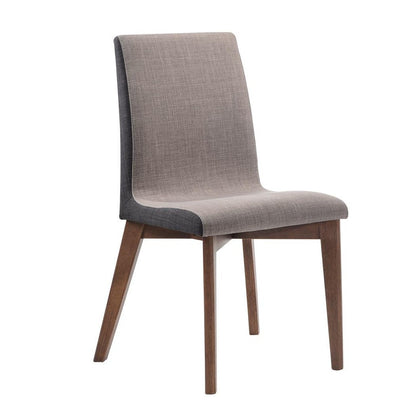 Redbridge Upholstered Side Chairs Grey and Natural Walnut (Set of 2) 106592