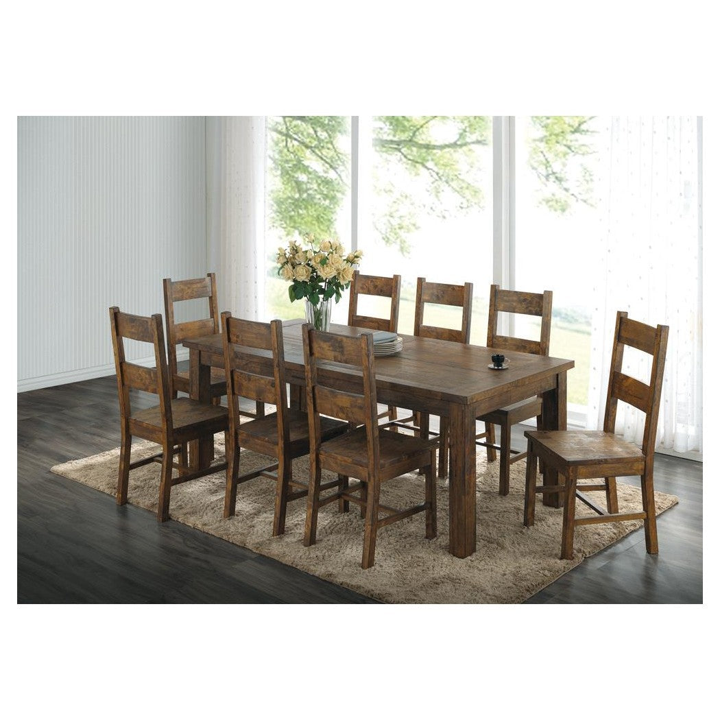 Coleman Dining Side Chairs Rustic Golden Brown (Set of 2) 107042