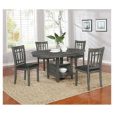 Lavon Dining Table with Storage Medium Grey 108211