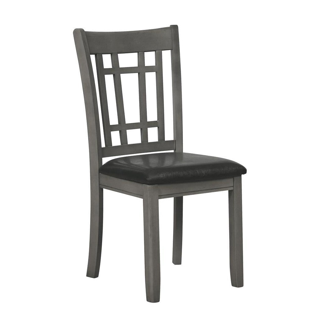 Lavon Padded Dining Side Chairs Espresso and Medium Grey (Set of 2) 108212