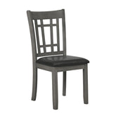 Lavon Padded Dining Side Chairs Espresso and Medium Grey (Set of 2) 108212