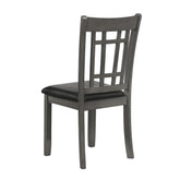 Lavon Padded Dining Side Chairs Espresso and Medium Grey (Set of 2) 108212