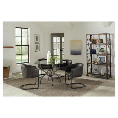 Aviano Dining Table Base Gunmetal 108291