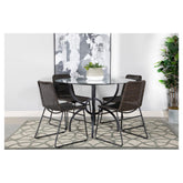 Aviano Dining Table Base Gunmetal 108291