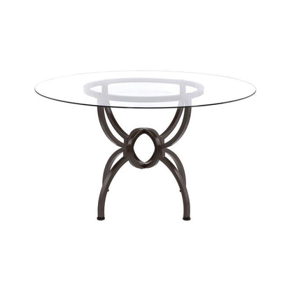 Aviano Dining Table Base Gunmetal 108291