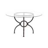 Aviano Dining Table Base Gunmetal 108291