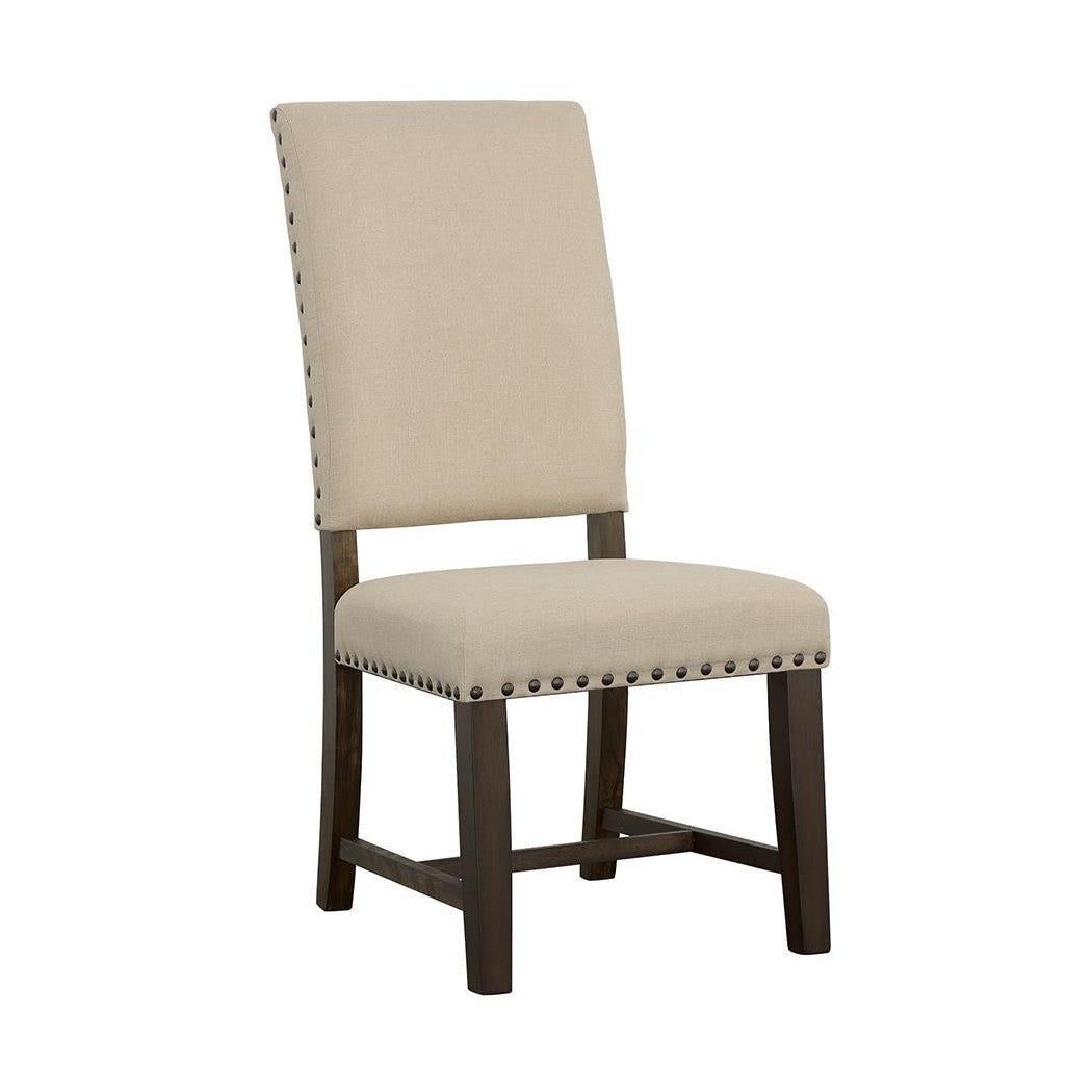 Twain Upholstered Side Chairs Beige (Set of 2) 109143