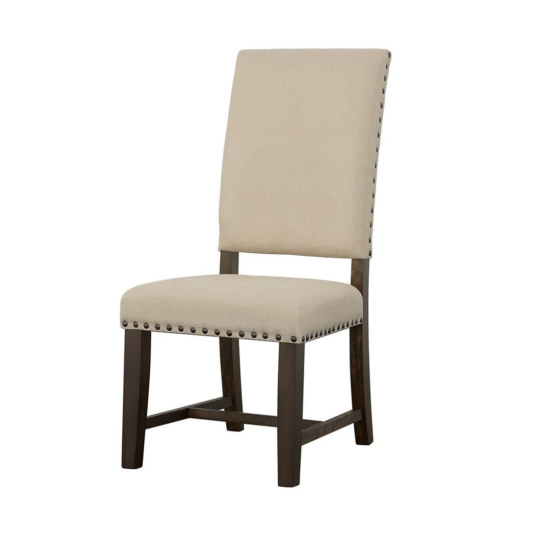 Twain Upholstered Side Chairs Beige (Set of 2) 109143