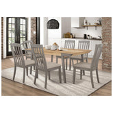 Nogales Wooden Dining Table Acacia and Coastal Grey 109811