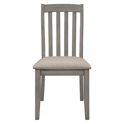 Nogales Slat Back Side Chairs Coastal Grey (Set of 2) 109812