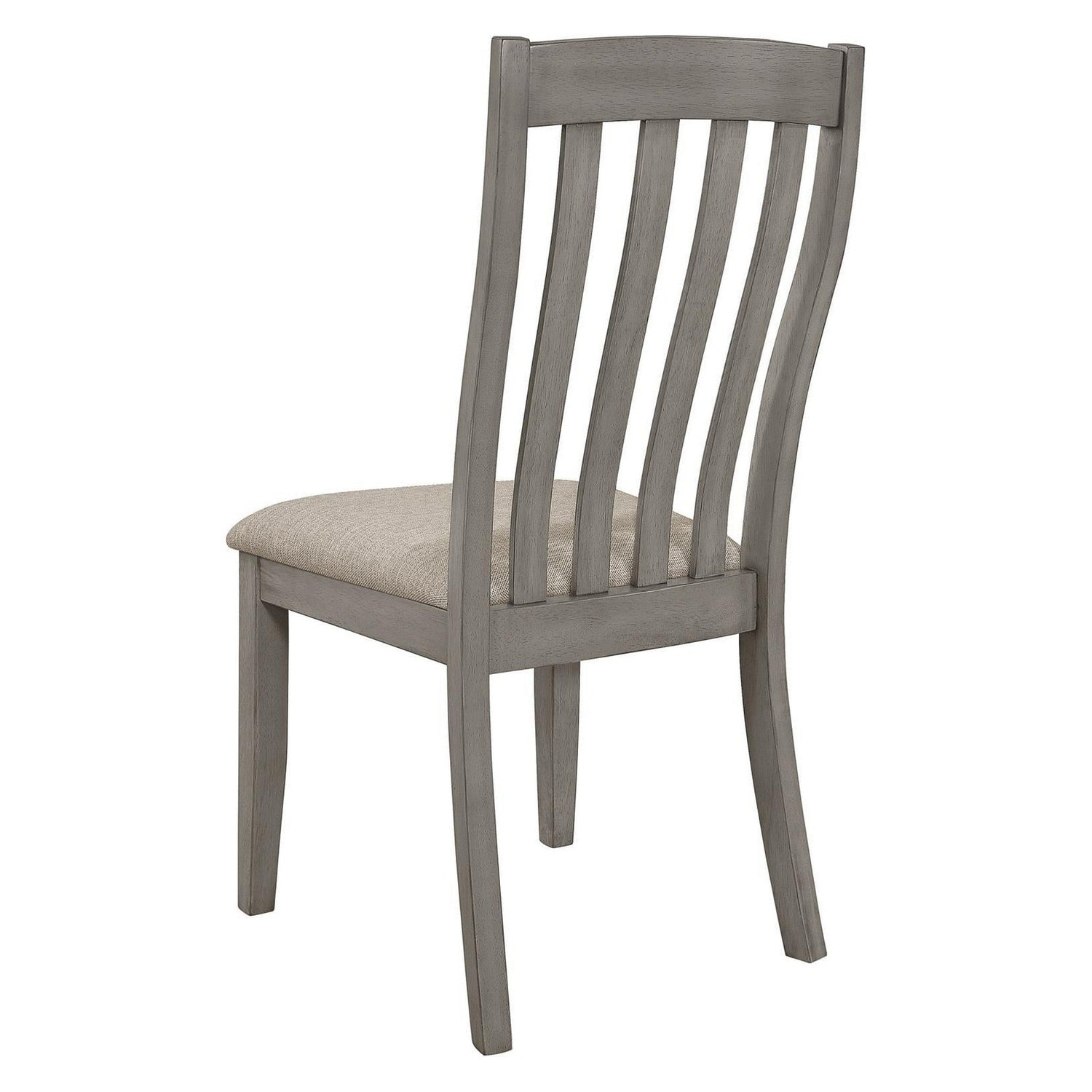 Nogales Slat Back Side Chairs Coastal Grey (Set of 2) 109812