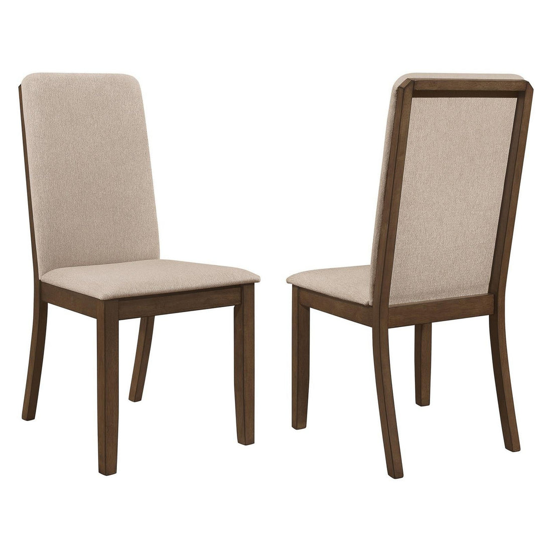 Wethersfield Solid Back Side Chairs Latte (Set of 2) 109842