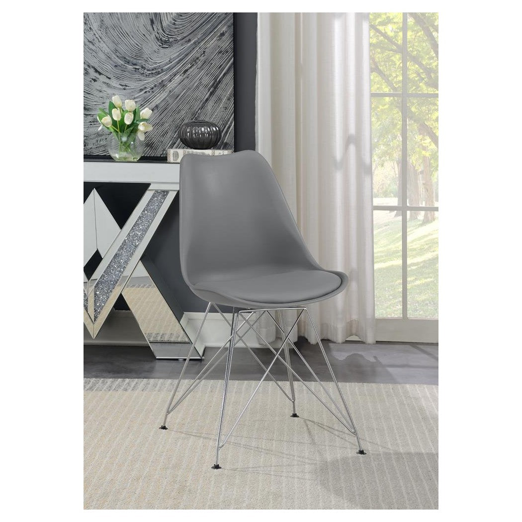 Juniper Upholstered Side Chairs Grey (Set of 2) 110262