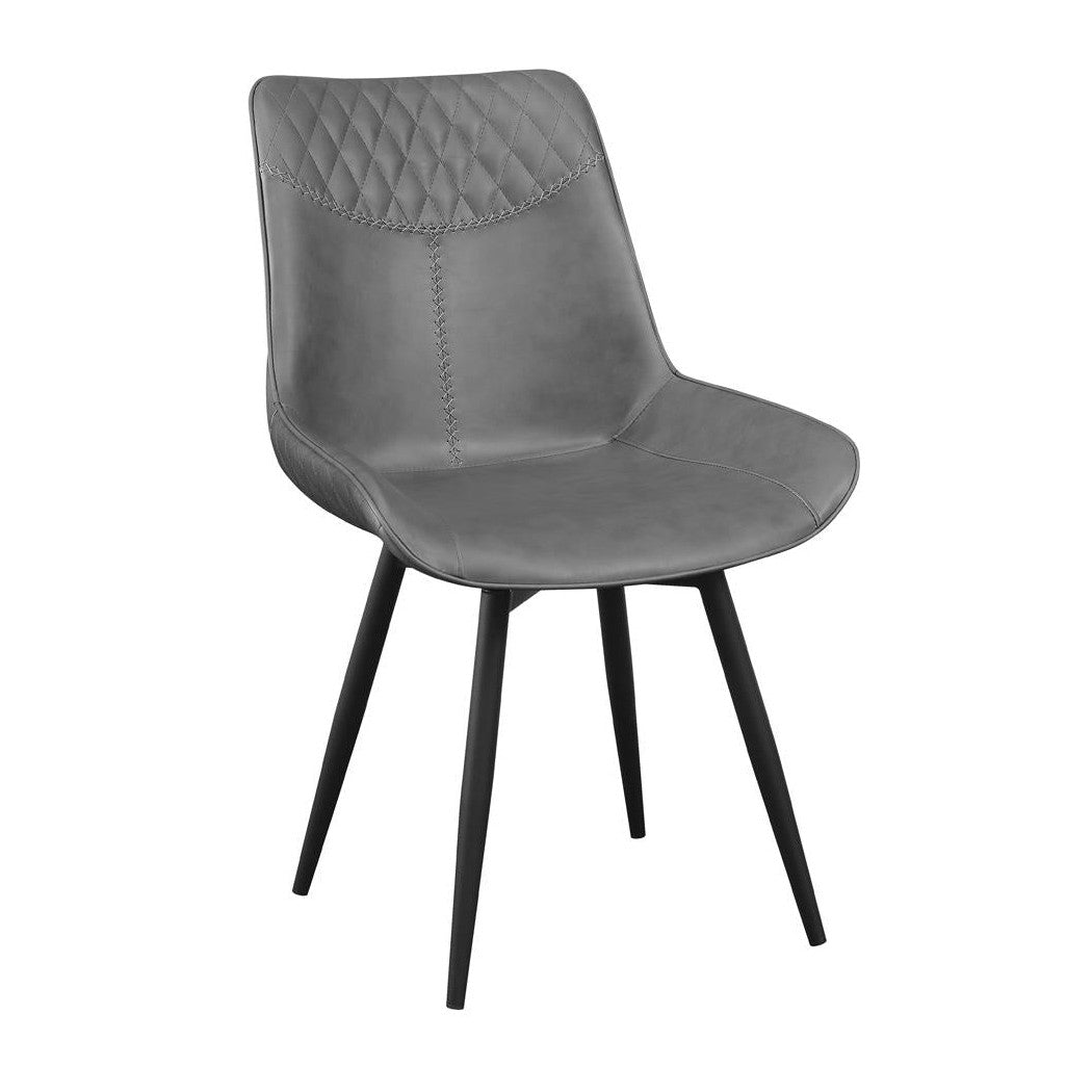 Brassie Upholstered Side Chairs Grey (Set of 2) 110272