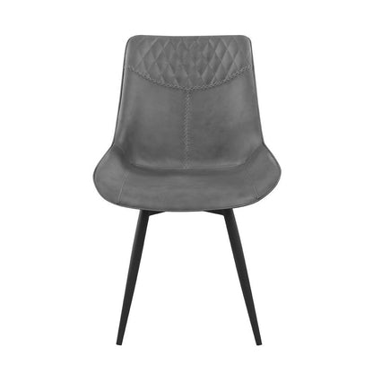 Brassie Upholstered Side Chairs Grey (Set of 2) 110272