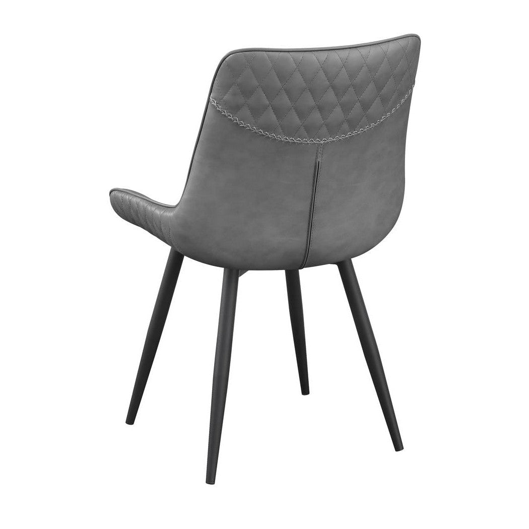 Brassie Upholstered Side Chairs Grey (Set of 2) 110272