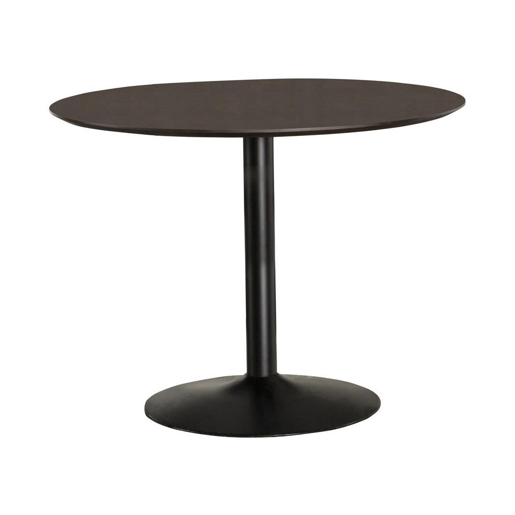 Cora Round Dining Table Walnut and Black 110280