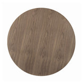 Cora Round Dining Table Walnut and Black 110280