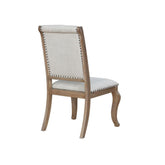 Brockway Cove Tufted Side Chairs Cream and Barley Brown (Set of 2) 110292