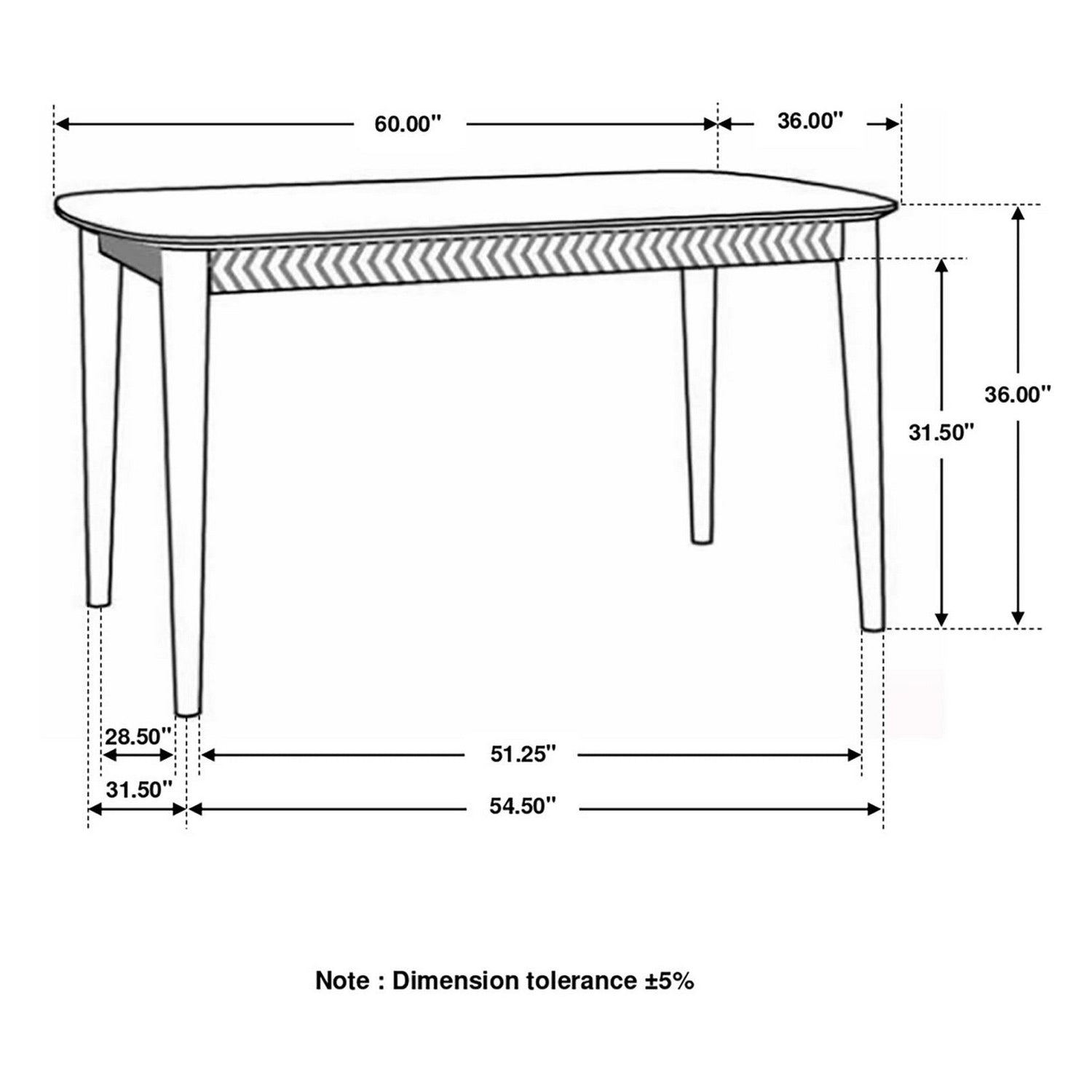 Partridge Rectangular Counter Height Table Natural Sheesham 110578