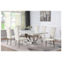 Kerwin 7-piece Dining Room Set White and Chrome 111101-S7W