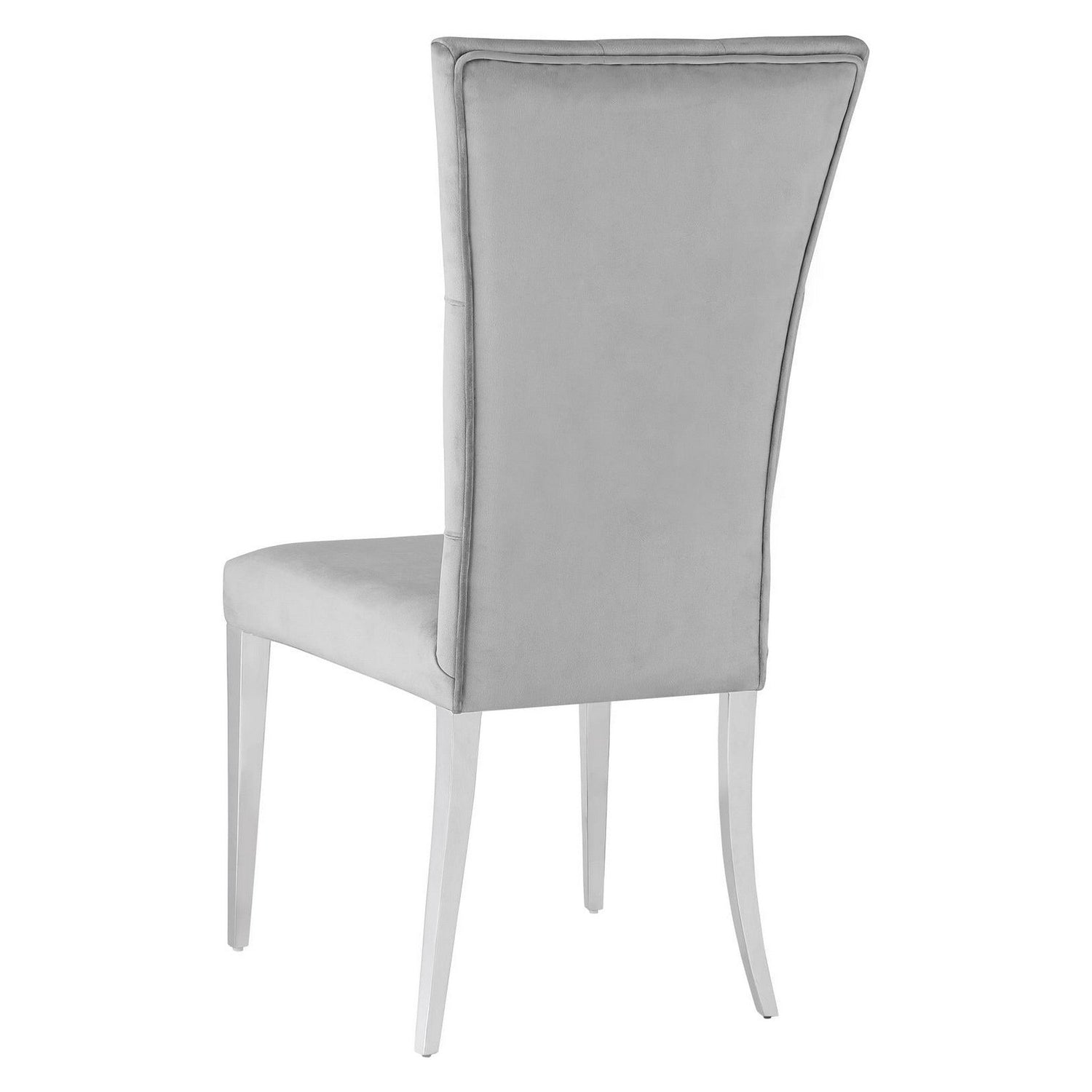 Kerwin Tufted Upholstered Side Chair (Set of 2) Grey and Chrome 111103