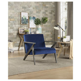 ACCENT CHAIR, NAVY VELVET 1111NV-1