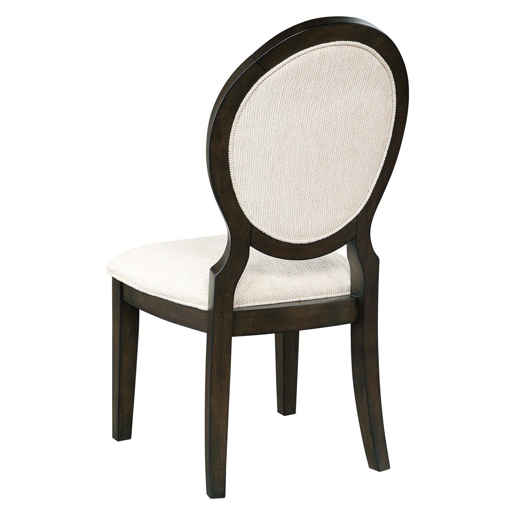 Oval back deals upholstered dining chair