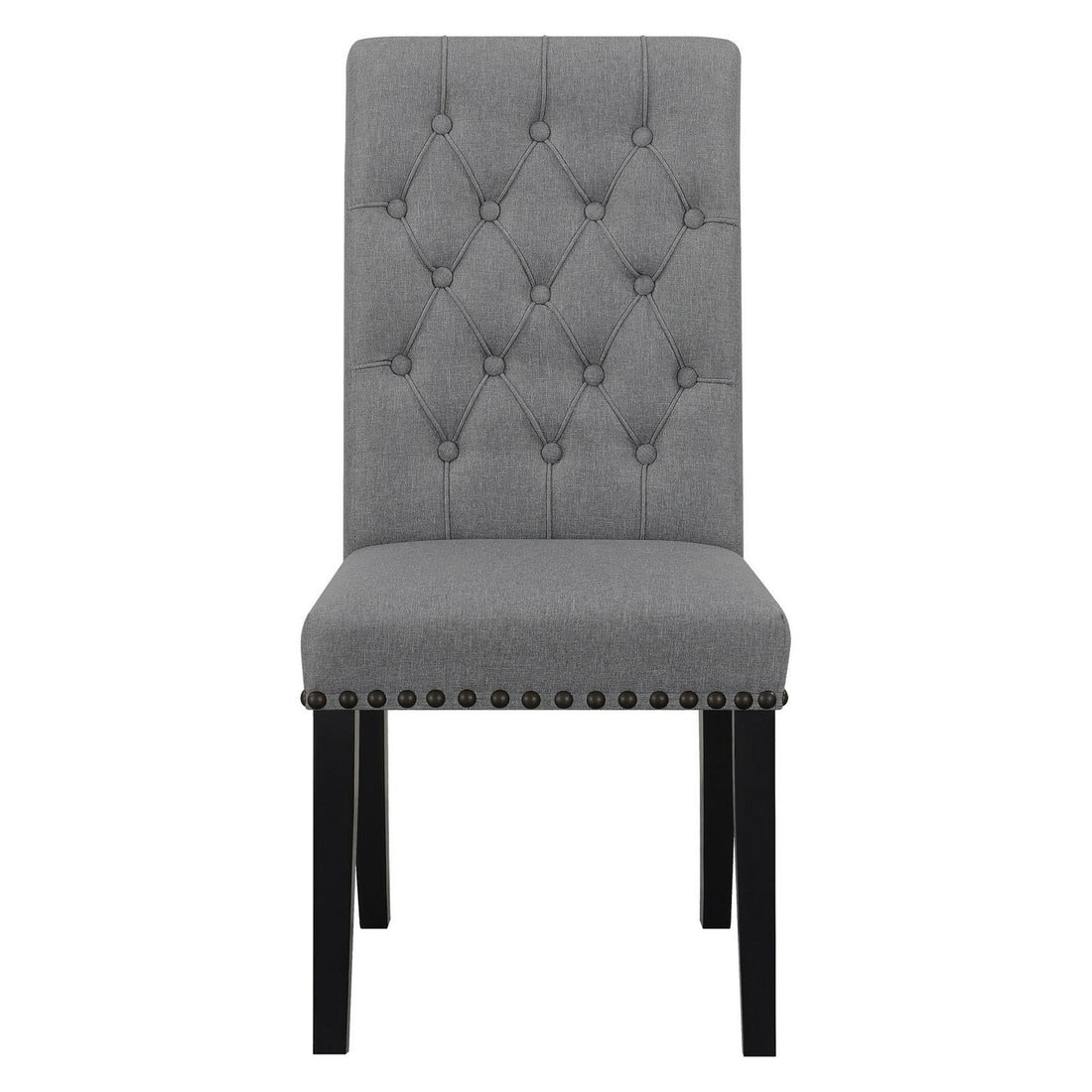 Alana Upholstered Tufted Side Chairs with Nailhead Trim (Set of 2) 115162