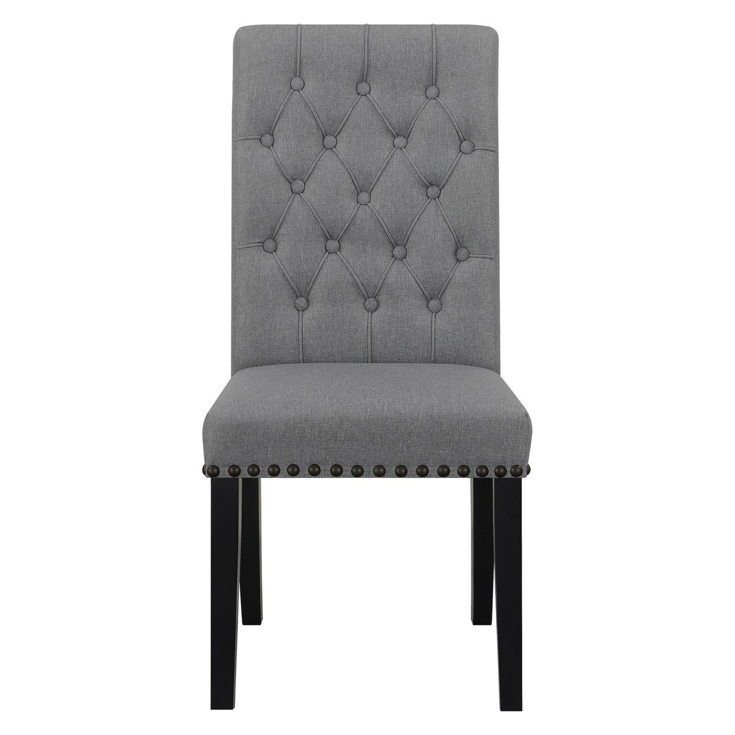 Alana Upholstered Tufted Side Chairs with Nailhead Trim (Set of 2) 115162