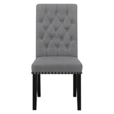 Alana Upholstered Tufted Side Chairs with Nailhead Trim (Set of 2) 115162