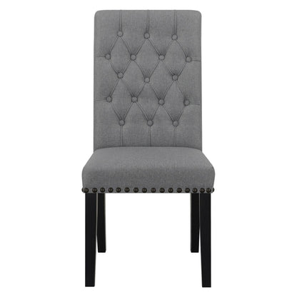 Alana Upholstered Tufted Side Chairs with Nailhead Trim (Set of 2) 115162