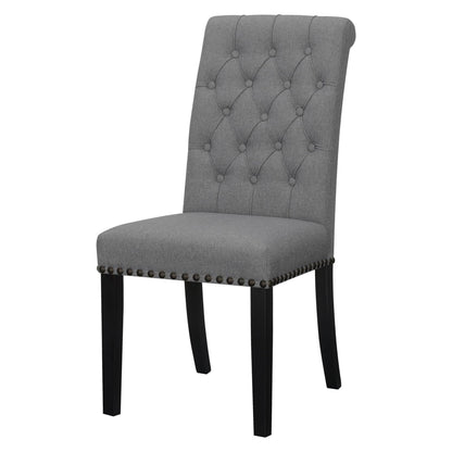 Alana Upholstered Tufted Side Chairs with Nailhead Trim (Set of 2) 115162