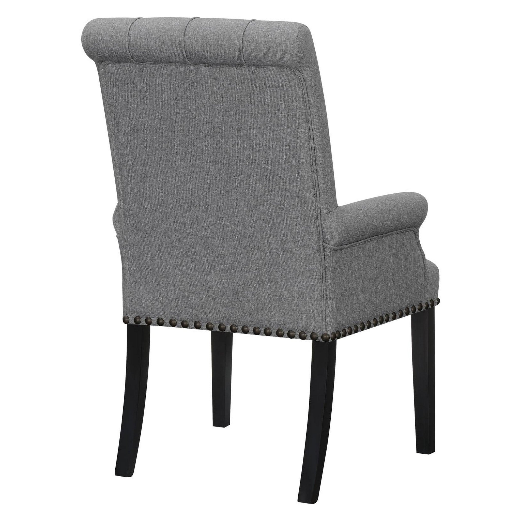 Alana Upholstered Tufted Arm Chair with Nailhead Trim 115163