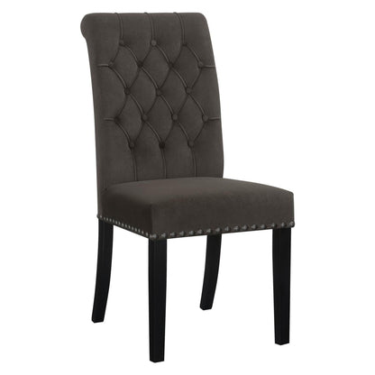 Alana Upholstered Tufted Side Chairs with Nailhead Trim (Set of 2) 115172