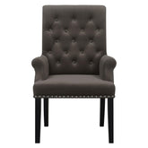 Alana Upholstered Tufted Arm Chair with Nailhead Trim 115173