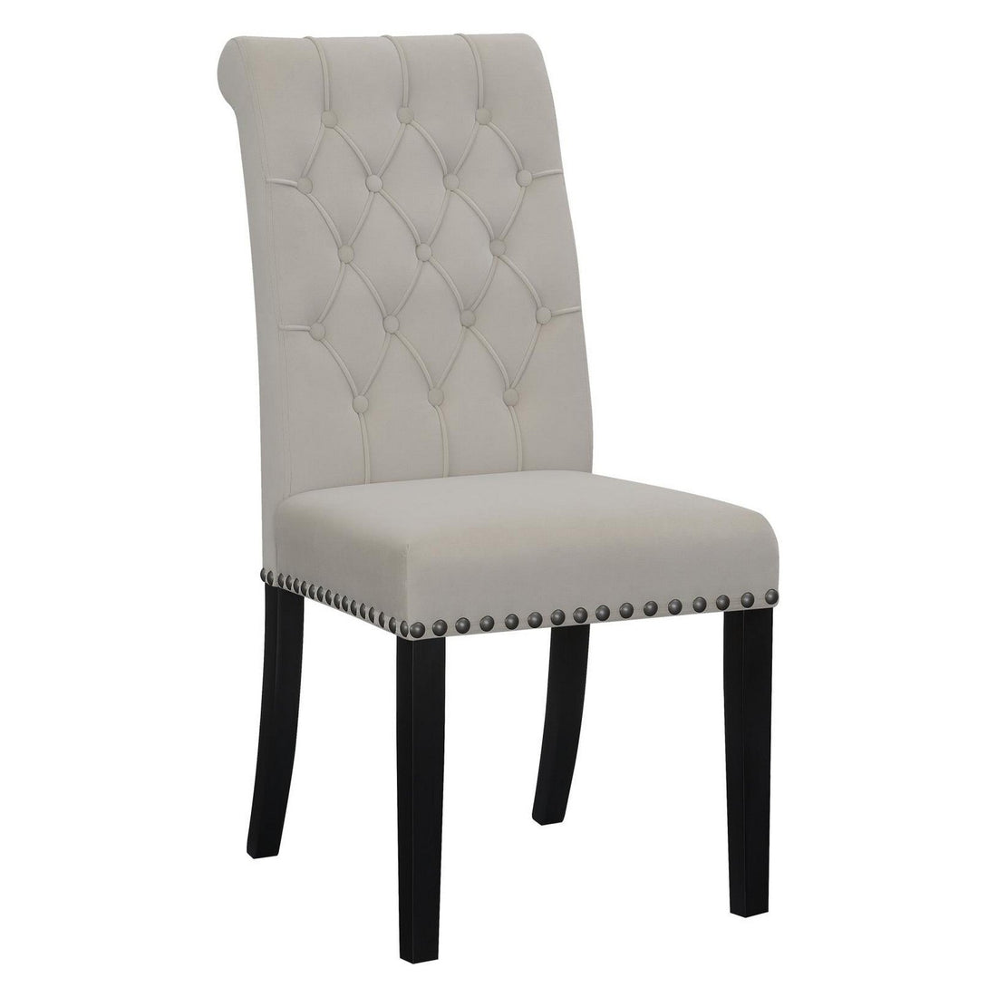 Alana Upholstered Tufted Side Chairs with Nailhead Trim (Set of 2) 115182