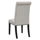 Alana Upholstered Tufted Side Chairs with Nailhead Trim (Set of 2) 115182