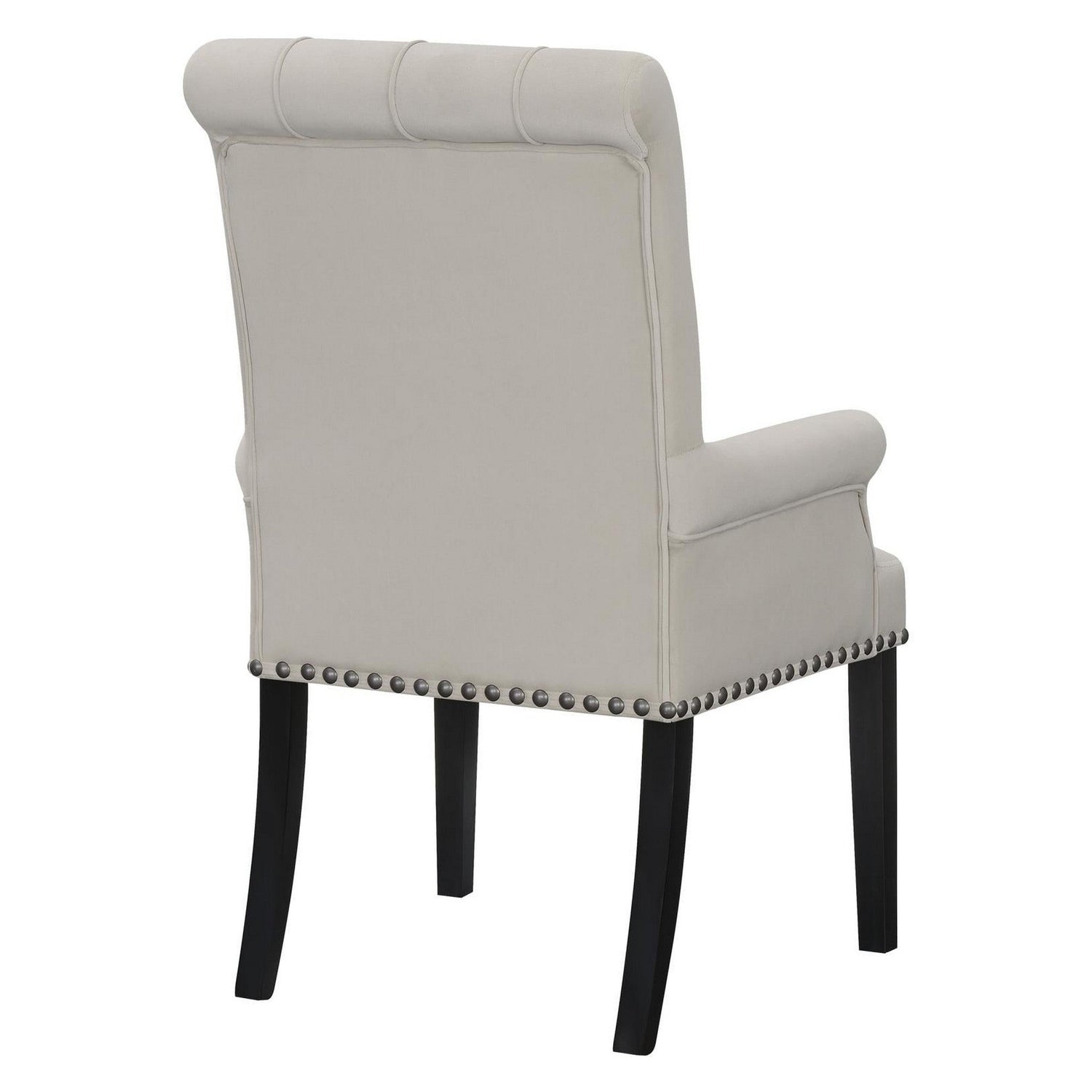 Alana Upholstered Tufted Arm Chair with Nailhead Trim 115183