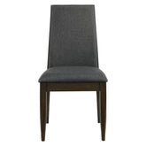 Wes Upholstered Side Chair (Set of 2) Grey and Dark Walnut 115272