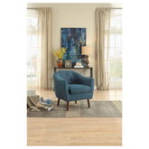 ACCENT CHAIR, BLUE 100% POLYESTER 1192BL