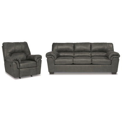 Bladen Sofa and Recliner Ash-12021U4