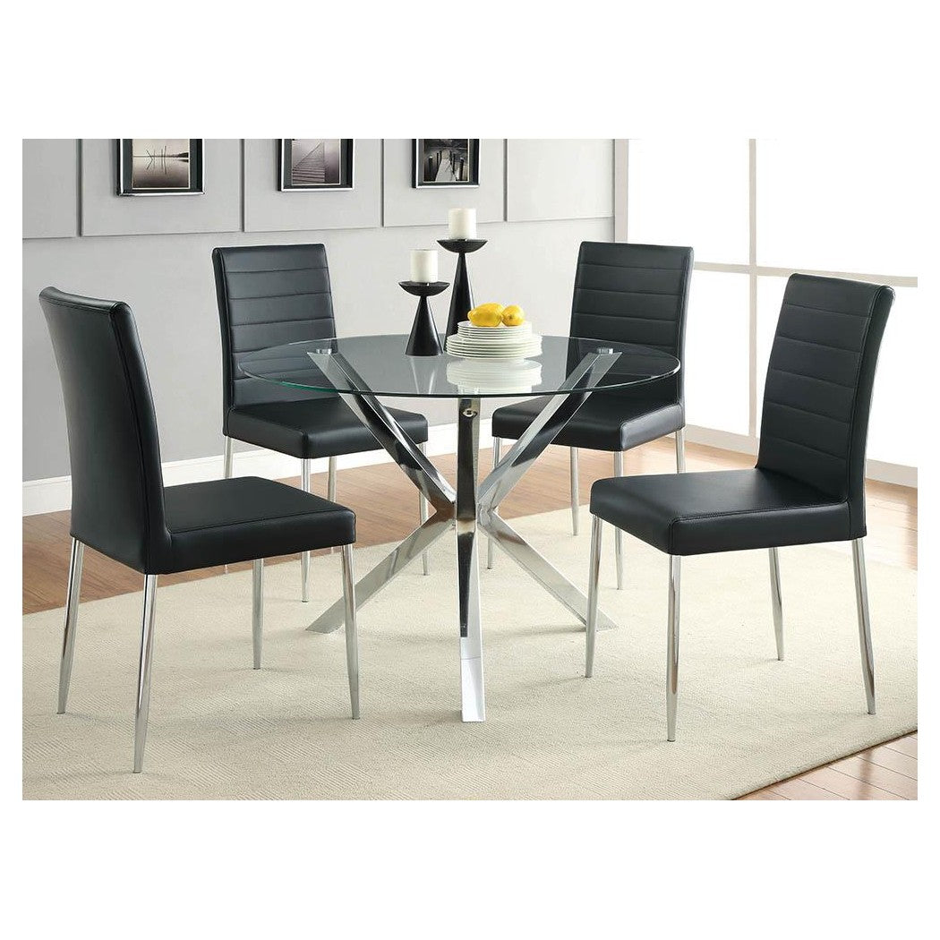 Matson Upholstered Dining Chairs Black (Set of 4) 120767BLK